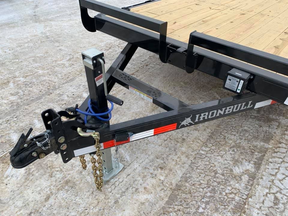 2022 IRON BULL 83 X 20 10K EQUIPMENT TRAILER W/SLIDE IN RAMPS The